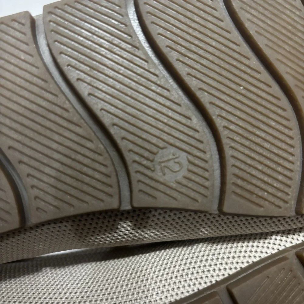 Cvistpieo Loafers Women's Nude Beige Slip On Work Flats Knit Shoes Size 12